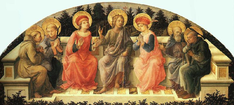 Fra Filippo Lippi Seven Saints Sweden oil painting art